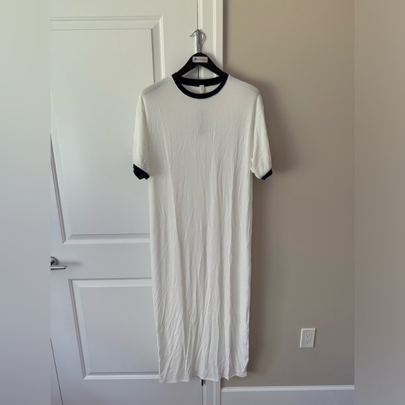 Skims Soft Lounge Ringer T-shirt Long Dress - Picture 2 of 5